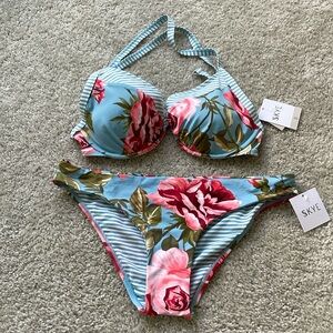 NWT Skye Bikini Set D/Large Rose Garden